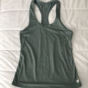 Vuori sage green racerback tank